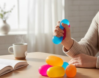 Paquete de pelotas antiestrés blanditas al azar: juguetes sensoriales para la concentración, la creatividad y la diversión, para el aula o el hogar.