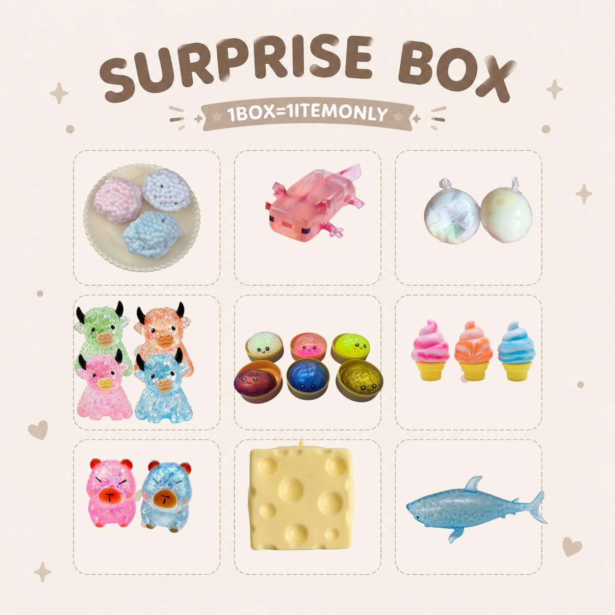 Mystery scoop toys - Etsy 日本