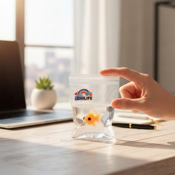 Stress Relief Fish Squishy for Adults – Cute Kawaii Desk Fidget Toy for Anxiety & Focus