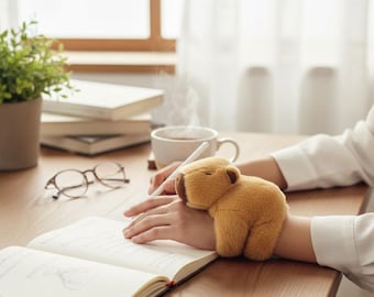 Peluche de capibara Chill: peluche ultrasuave, regalo para amantes de los animales y colecciones kawaii.