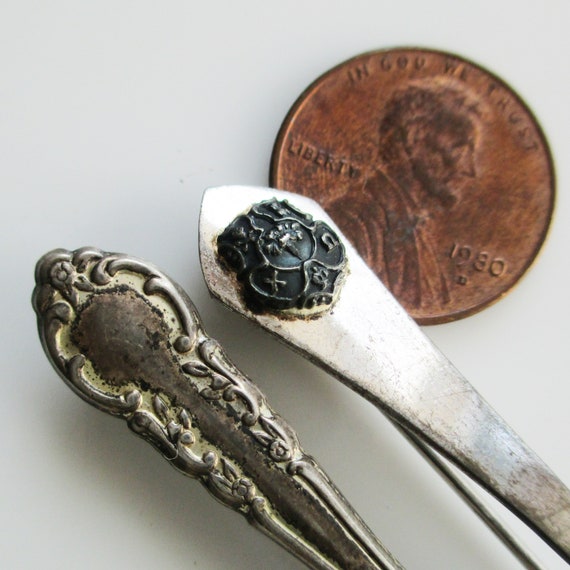 Vintage Spoon and Fork Brooch - image 2