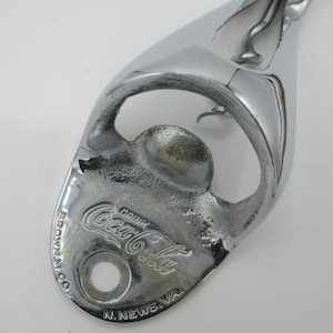 Vintage COCA-COLA Wall Mount Bottle Opener Rare Brown M.Co N. News VA