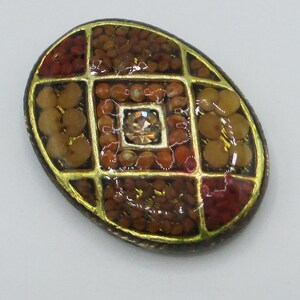 Cloisonné with Sparkle 3 Hole Spacer - One Spacer
