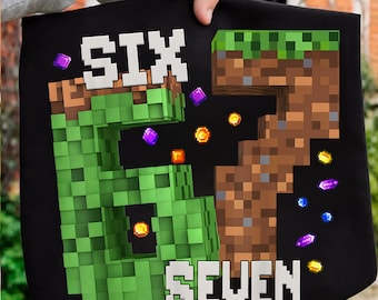 Trendiga Six Seven Meme Game Boys Kids Png, Game 67 Png, Rolig 67 Png, Jag Var 6 Nu Är Jag 7, Rolig 67 Gamer, Rolig 67 Gamer Kid, Present Till Gamer