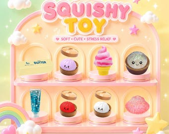 2PCS Squishy Blind Box Single Pack TPR Slow Rising Butter Stick Surprise Equal Chance Mystery Fidget Stress Relief Gift for Kids, Adults