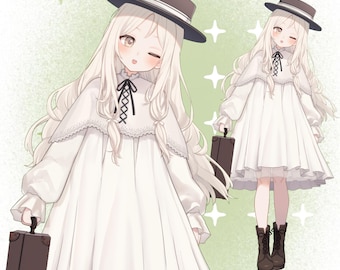Premade Live2D Vtuber Model: Ready to Use, VTubeStudio Compatible