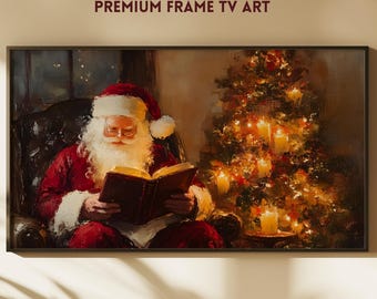 ヴィンテージサンタII、油絵、アート、額入りアートワーク、絵画、印刷