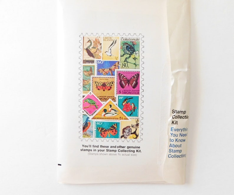1970s USPS Stamp Collecting Kit Birds and Butterflies Starter Etsy