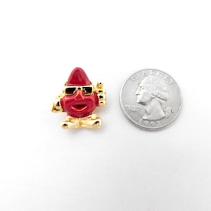 Mr. Cool Blood Droplet 3-D Clutch Back Lapel Pin, Mod Funny Health Worker Blood Donor Gift Vampire Tack Back Pin