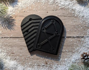 487450 salomon ski boot heels pair Salomon Performa 5.0 Ski Boot Sole Replacement: TPU Anti-Slip Heel Repair  Part