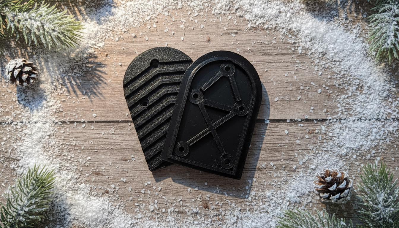 heel plates for salomon ski boots and Toe Plate Set Compatible with Symbio Boots, Replacement Boot Stability, Safety, and Proper Binding Fit, Easy Installation on Single Boot, Alpine Touring compatible binding Salomon Symbio Ski Boot Heel