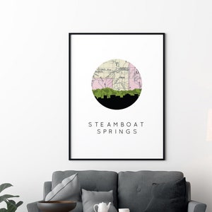 Steamboat Springs Colorado art, Steamboat Springs signs, Colorado gifts, Rocky Mountains decor, Colorado housewarming gifts