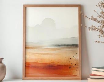 Painted Hills — Oregon Desert Art Print | Abstract Painted Hills Wall Art | Ember + Evergreen | Paperfinch