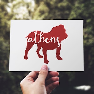 Athens GA Bulldog Konsttryck: Dekor till studentboendet bild 1