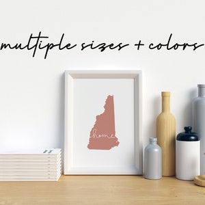 New Hampshire wall art, New Hampshire art print, New Hampshire home decor, Manchester New Hampshire, Nashua New Hampshire art print