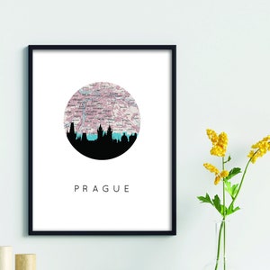 Prague poster, Prague art, Prague map art, Prague print, Prague wall art, Czech Republic map, Czech Republic art, gifts for travelers image 4