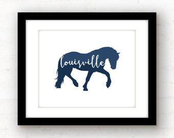 Louisville skyline Louisville KY art Louisville map print | Etsy