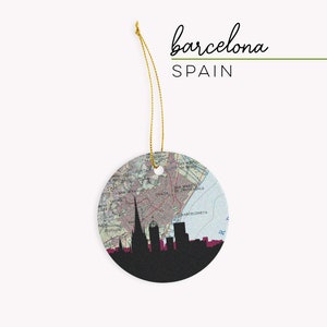 Barcelona ornament, Barcelona gifts, Barcelona memorabilia, Barcelona Christmas ornament, Barcelona Spain Christmas ornament, Spain gifts