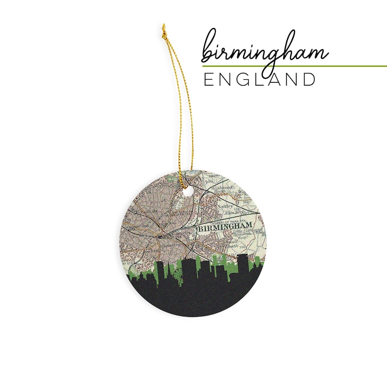 PaperFinchDesign England City Skyline Ornament