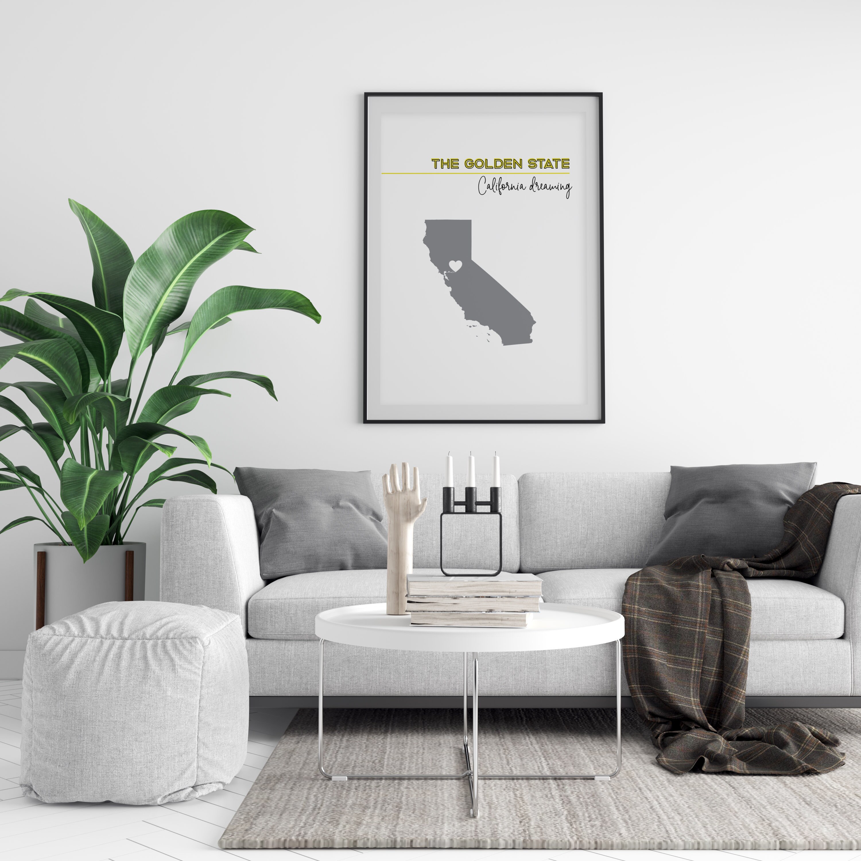 Custom California wall art custom California print framed Etsy