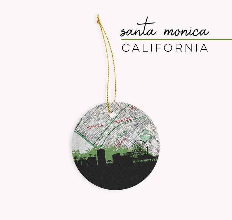 PaperFinchDesign California City Skyline Ornament - Thumbnail 4