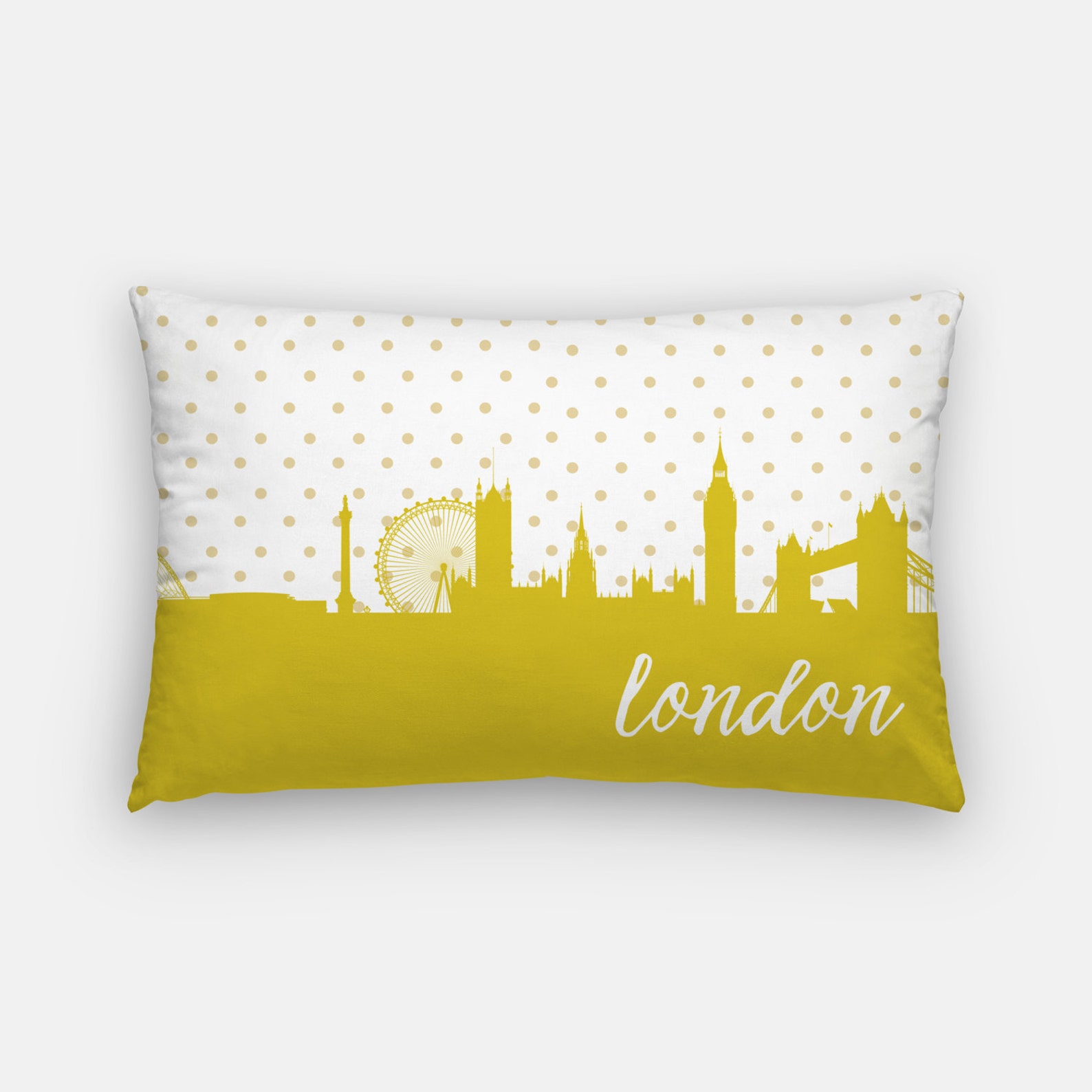 London Skyline Pillow London Pillow London Decor Gold Etsy UK