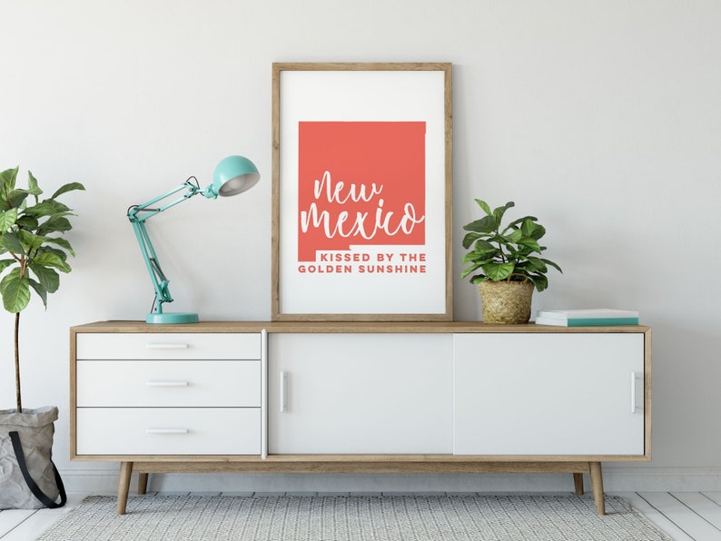 New Mexico wall art New Mexico print New Mexico state print Etsy