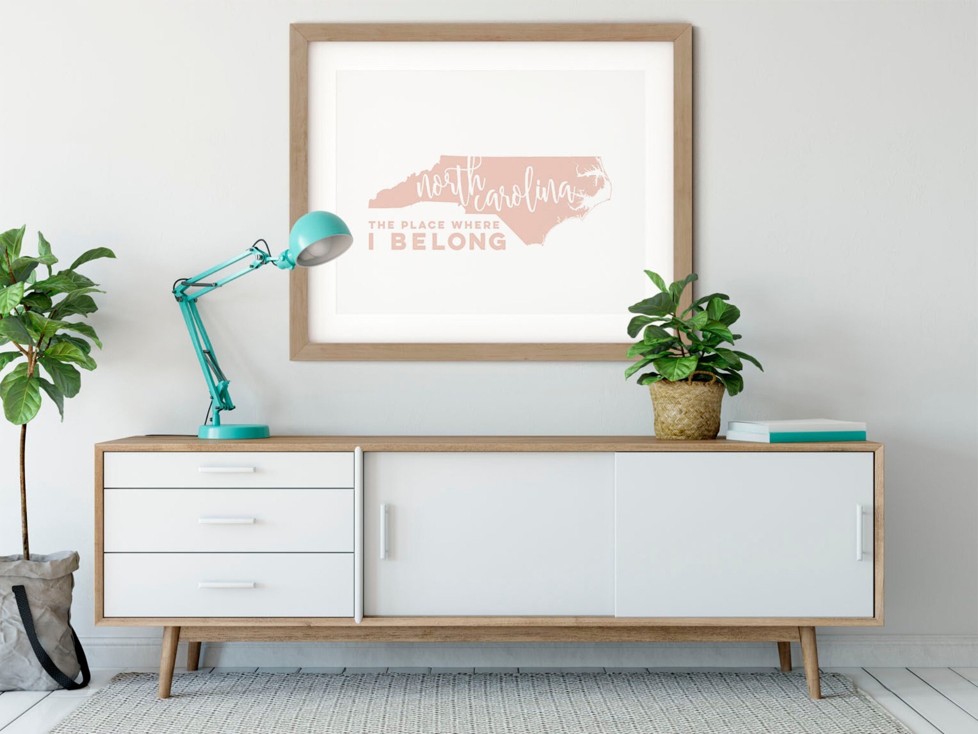 North Carolina wall art North Carolina home decor North Etsy