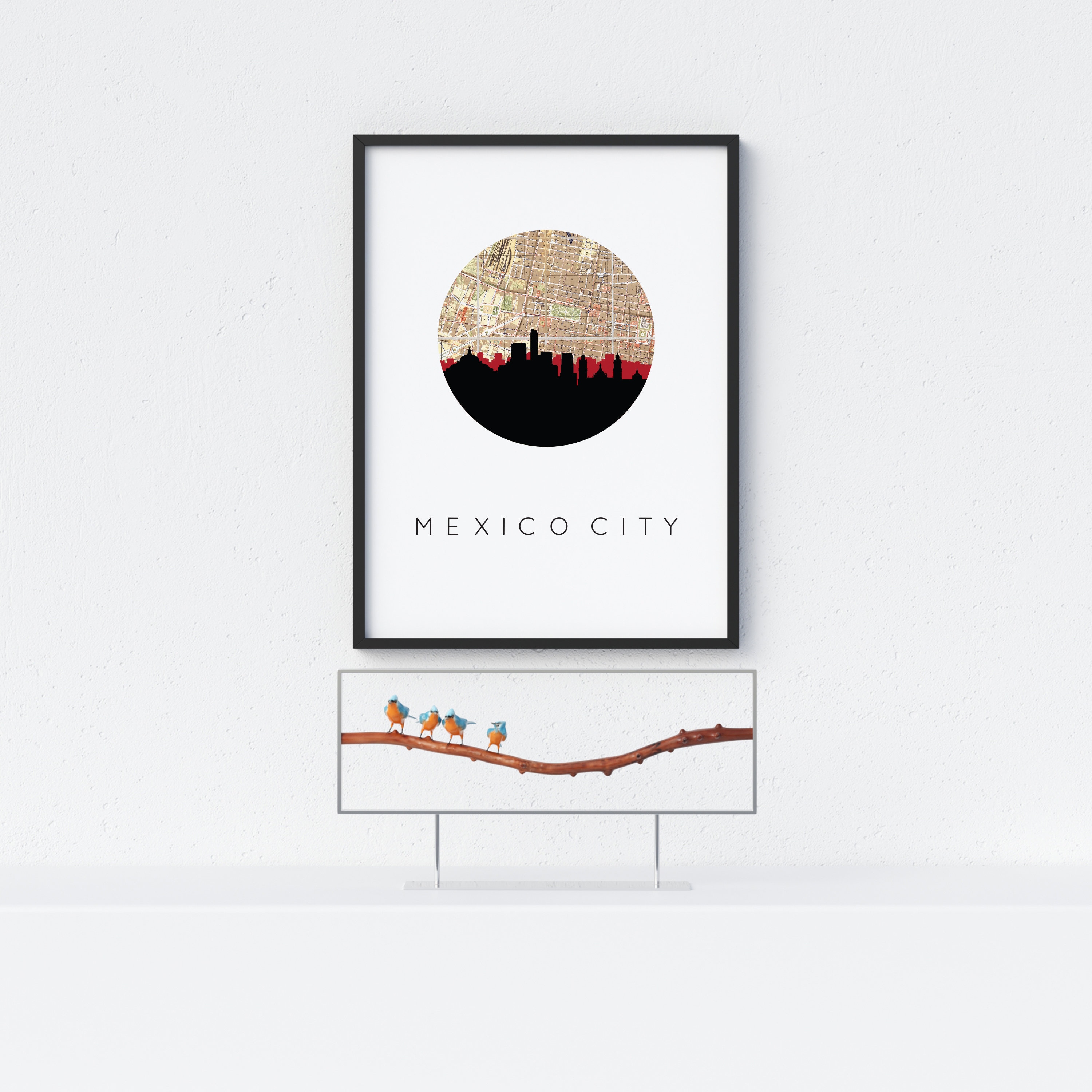 Mexico City Mexico art print Mexico City wall art Mexico Etsy