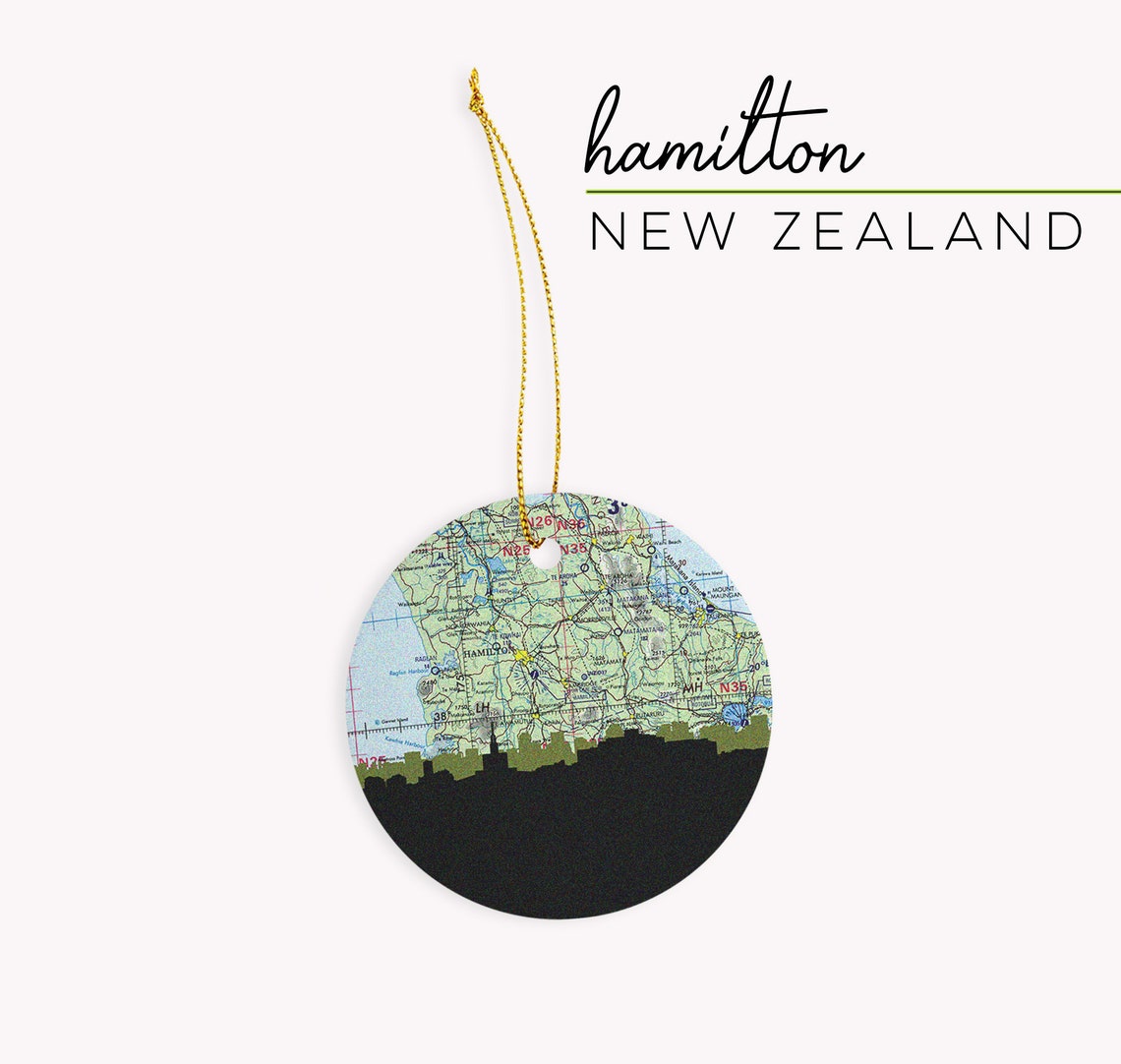 New Zealand ornament New Zealand map gifts Christchurch NZ Etsy