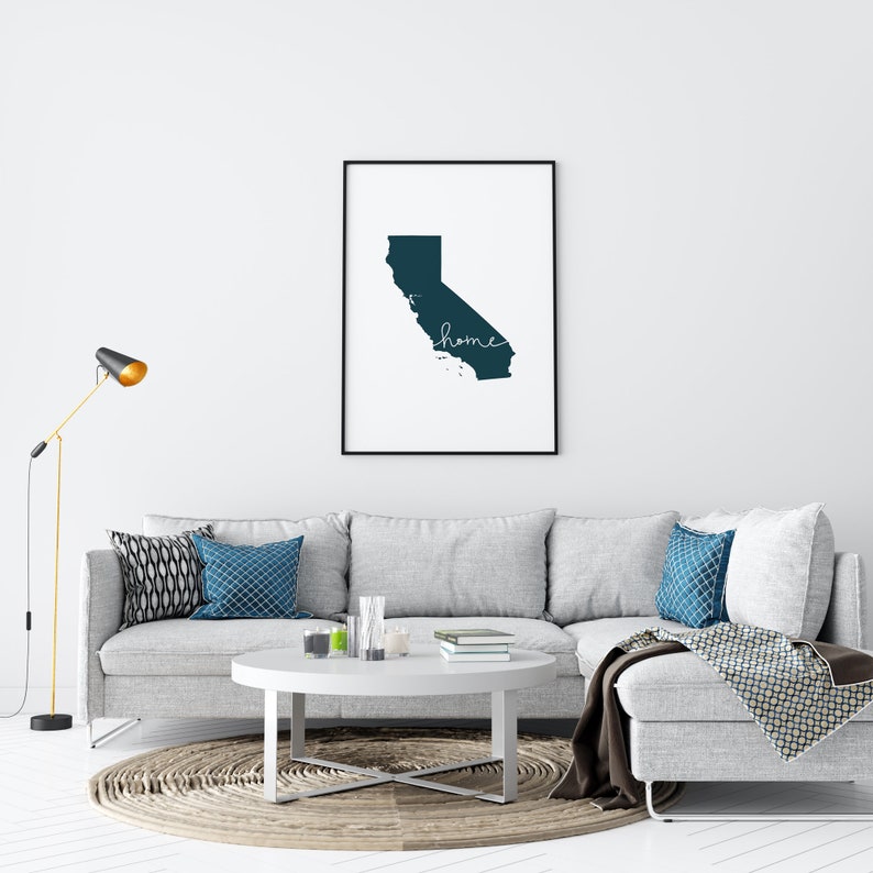 California west coast wall art California art California Etsy