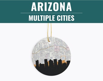 Arizona Christmas ornament, Arizona Christmas, southwest Christmas decor, Phoenix Arizona, Tucson Arizona, Phoenix Christmas, Sedona gifts