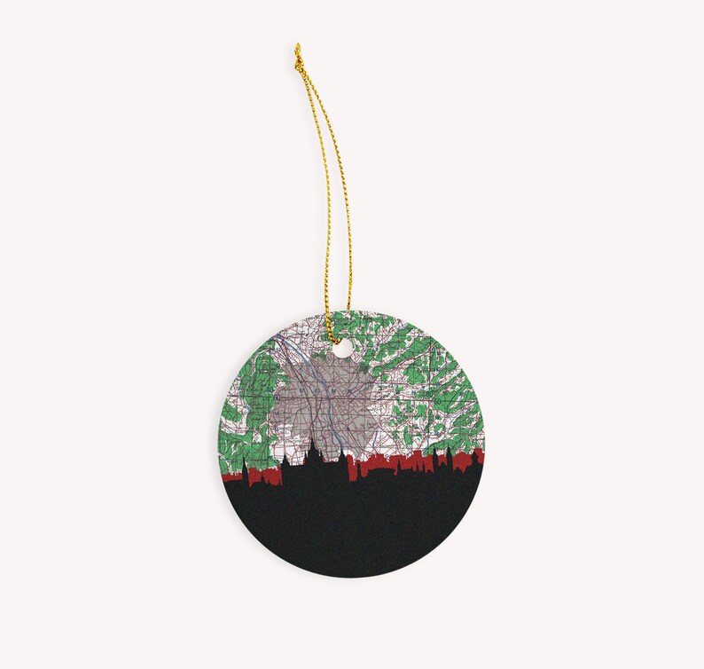 Austria gifts Austria ornament Salzburg ornament Vienna Christmas ornament Salzburg Austria Christmas ornament Vienna map ornament
