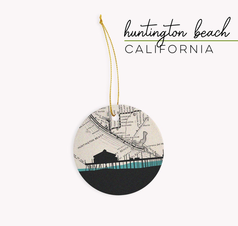 PaperFinchDesign California City Skyline Ornament