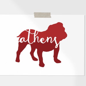 Athens GA Bulldog Konsttryck: Dekor till studentboendet bild 2