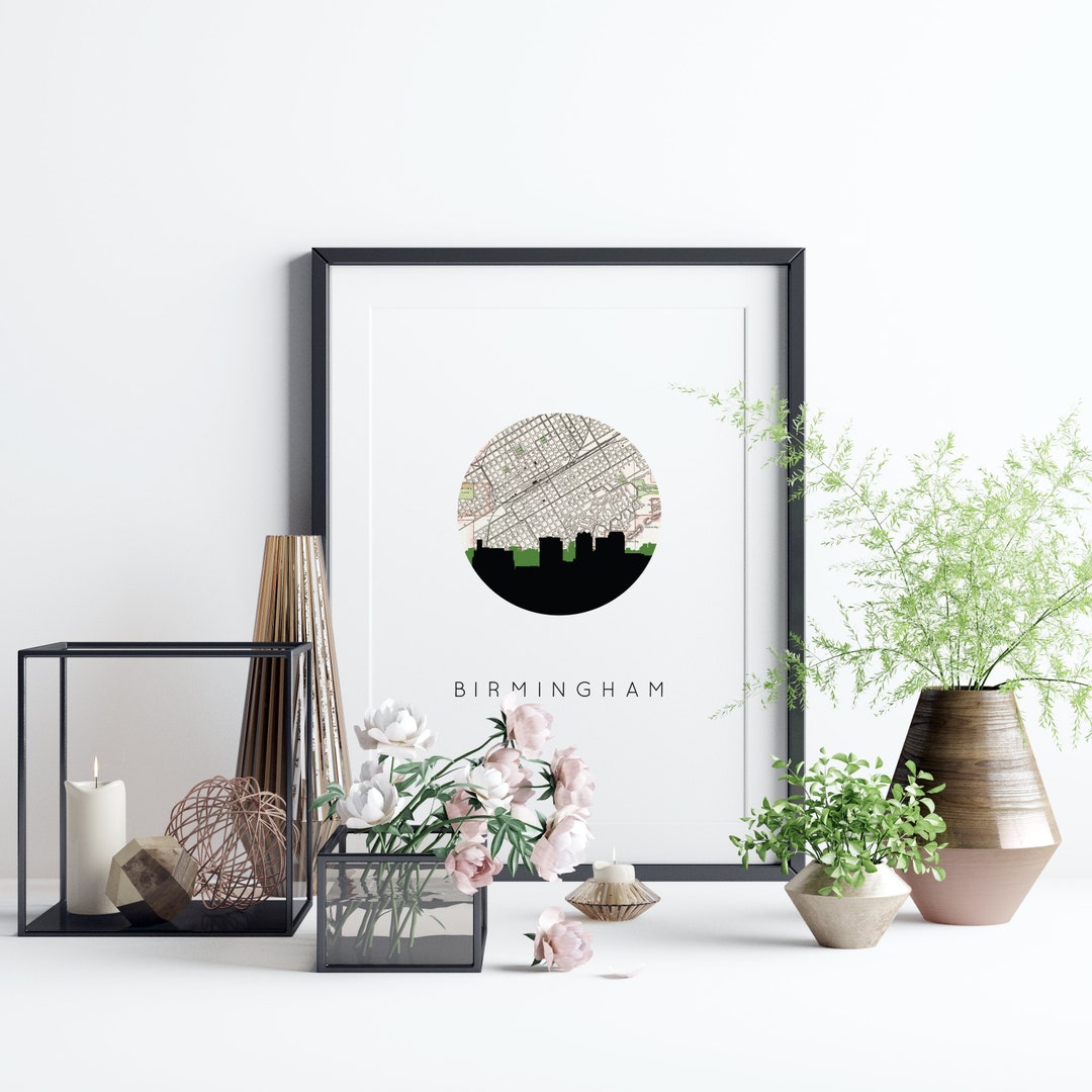 Birmingham Alabama Art Birmingham AL Wall Art Birmingham Etsy