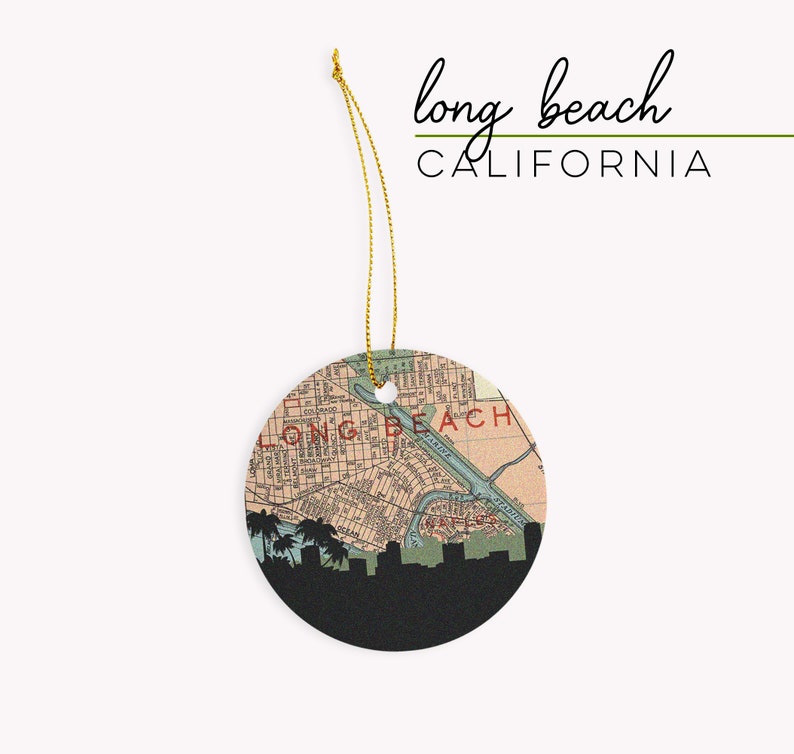 PaperFinchDesign California City Skyline Ornament - Thumbnail 2