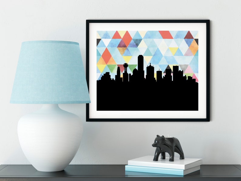 Dallas Texas Wall Art Dallas Print Dallas Wall Art Etsy