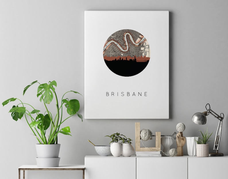 Brisbane Australia Wall Art Australia Art Print Brisbane Etsy