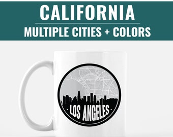 California map mugs, California gifts for coffee lover, Los Angeles mug, San Francisco mug, San Diego mug, CA mug, Sacramento mug