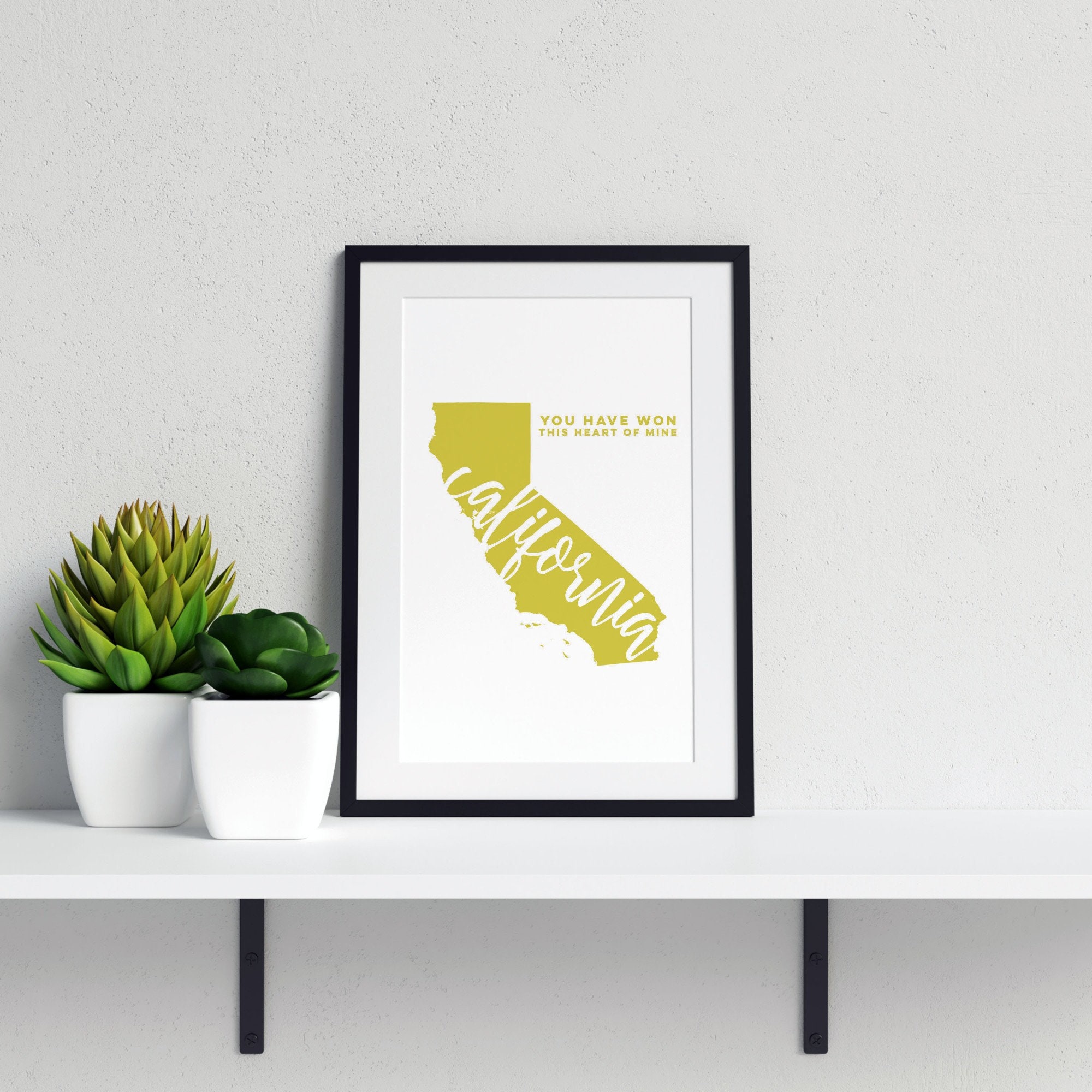 California Wall Art California Print Framed Wall Art Etsy