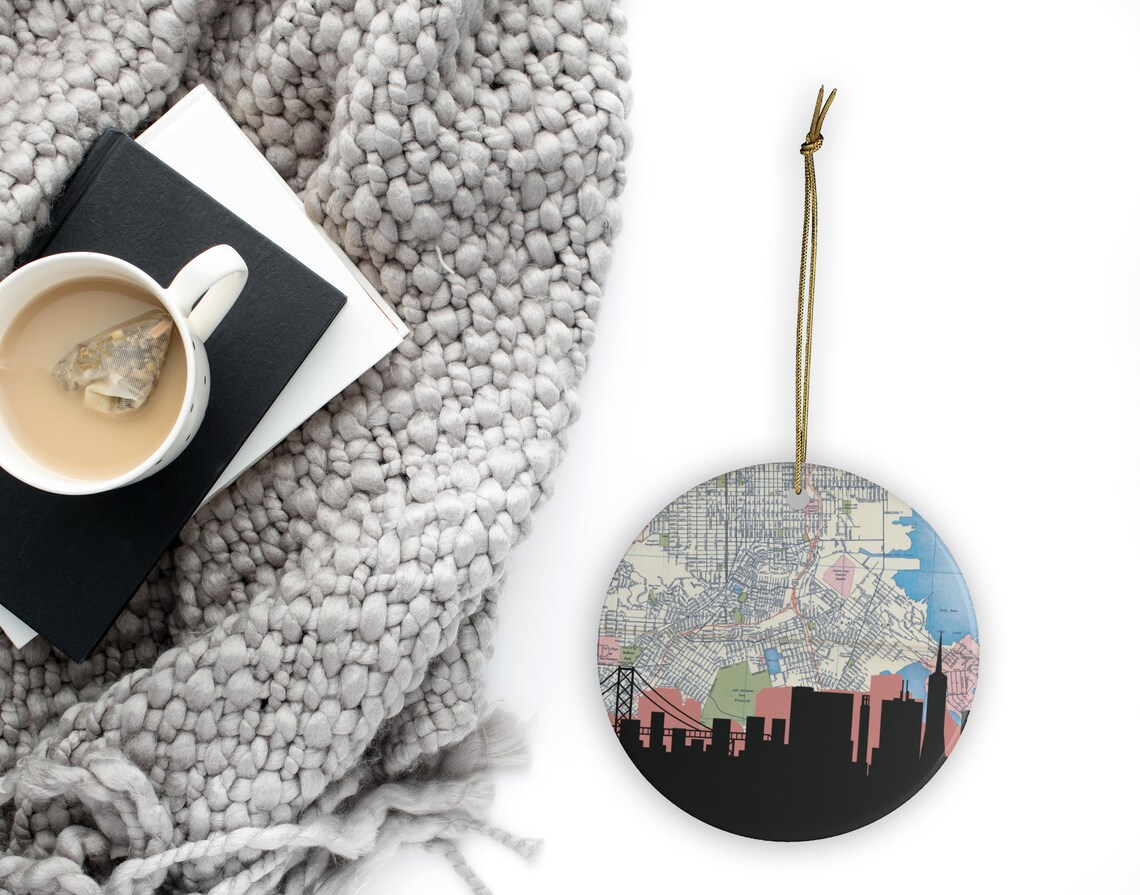 San Francisco California Christmas ornament San Francisco | Etsy