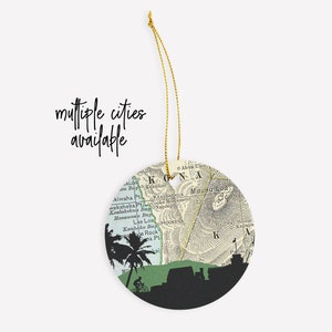 Kona Hawaii ornament, Kona goods, Kona ornament, Kona Hawaii Christmas ornament, Hawaii gift, Hawaii Christmas decor, Hawaiian ornament