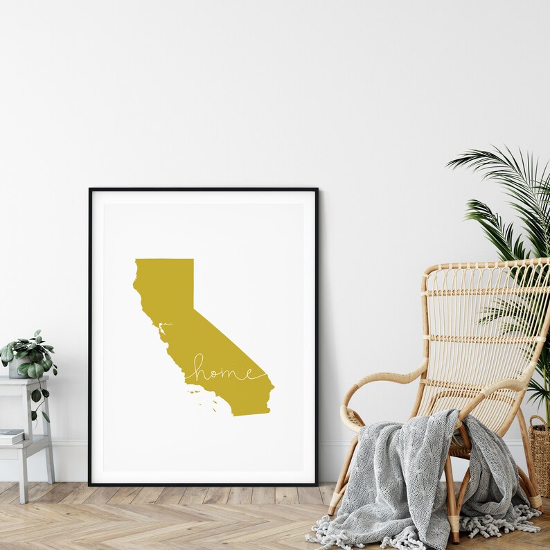 California West Coast Wall Art California Art California Etsy