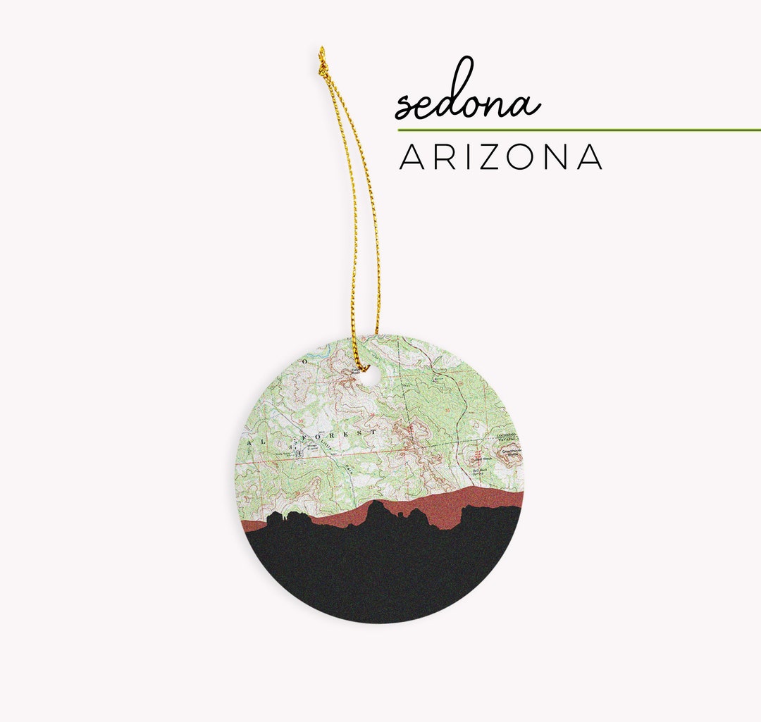 Sedona Christmas Ornament, Sedona AZ Ornament, Sedona Gifts, Sedona