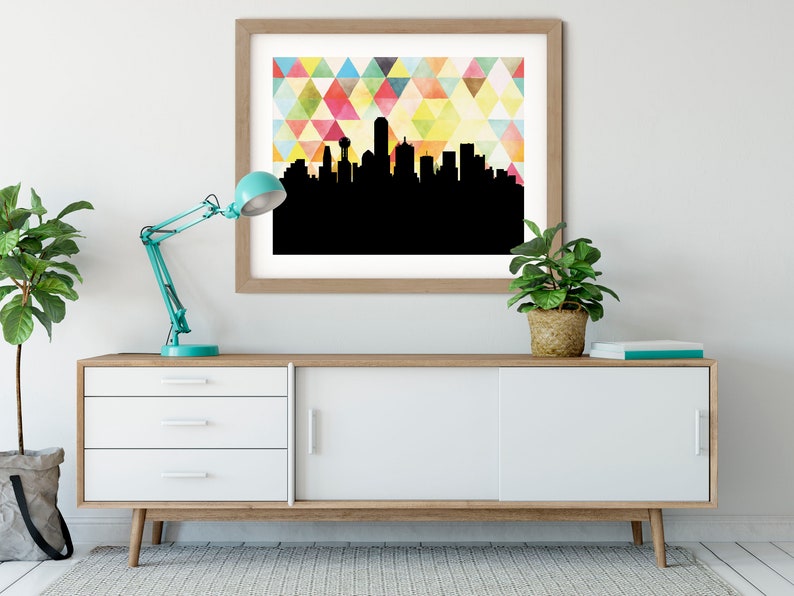 Dallas Texas Wall Art Dallas Print Dallas Wall Art Etsy