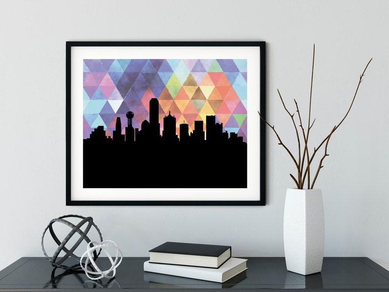 Dallas Texas Wall Art Dallas Print Dallas Wall Art Etsy