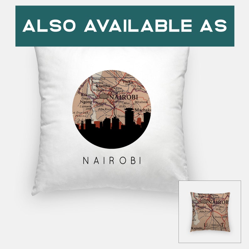 Nairobi map Nairobi print Africa art print Kenya wall art Etsy