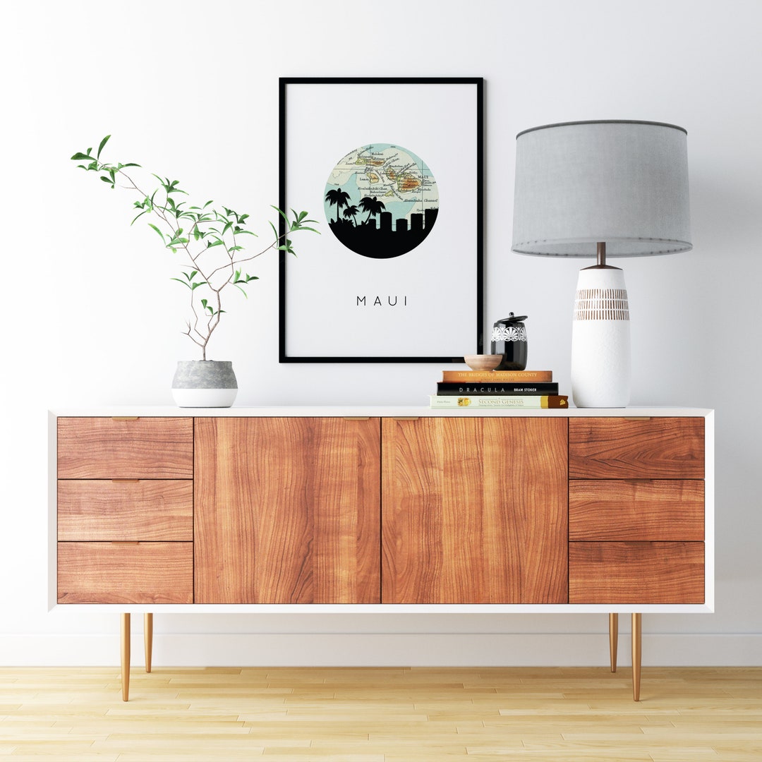 Maui Hawaiian Decor Tropical Decor Hawaiian Print Hawaiian - Etsy