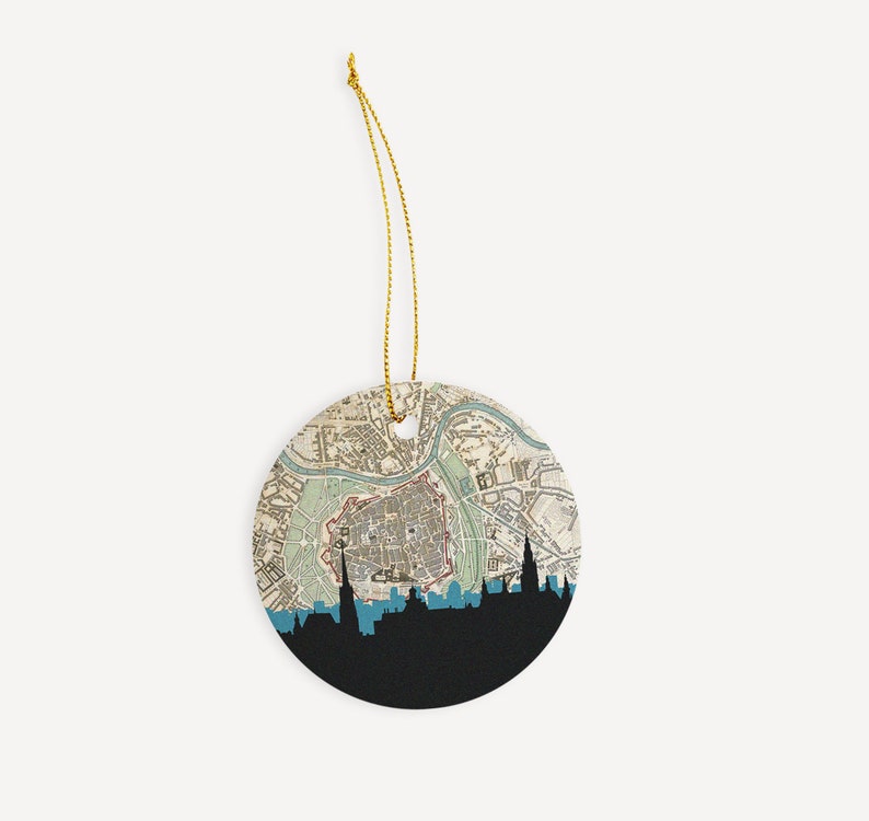 Austria gifts Austria ornament Salzburg ornament Vienna Christmas ornament Salzburg Austria Christmas ornament Vienna map ornament
